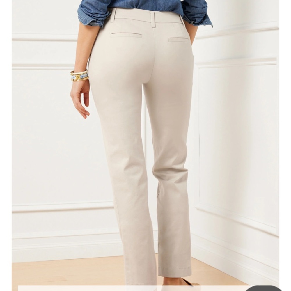 ‼️ moving to Asia ‼️ Talbots tan curvy fit straight leg casual dress pants sz8